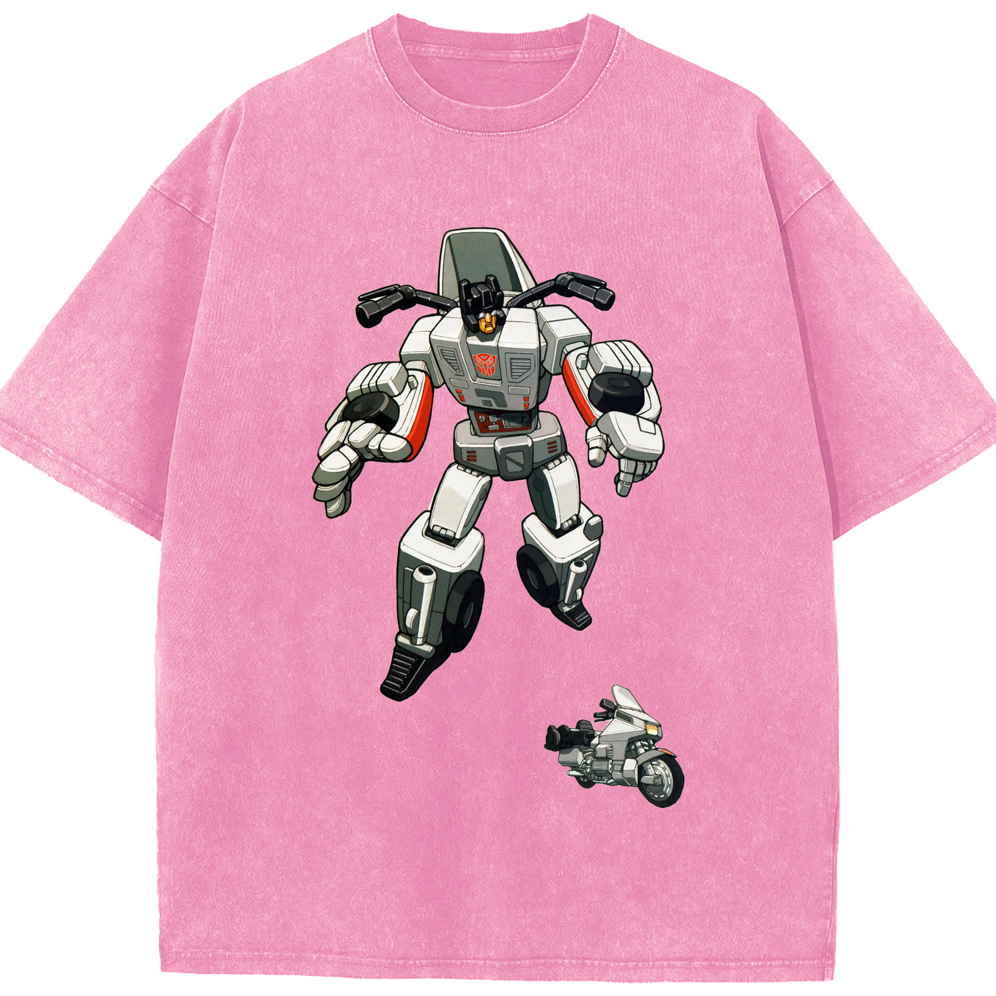 （画像用）  綿100% ヴィンテージ風 半袖Tシャツ（フロントプリント）